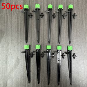 TEMU 13cm 접지 플러그 조절 가능한 다색 드립 헤드 8홀 노즐, 과일 나무 정원 물주기용 4/7 헤어 파이프 연결