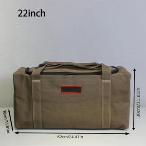 TEMU 빈티지 스타일 캔버스 침대 밑 수납 백, 대용량 다목적 정리함, 튼튼한 손잡이, 방수 처리되지 않음, 현대적인 디자인|에코백