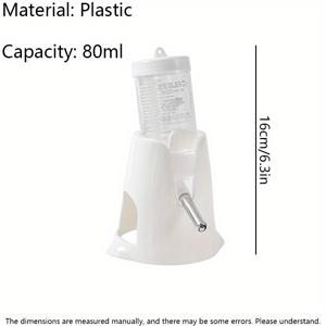 TEMU 고정된 PP 햄스터 물병, 롤링 볼, 누출 방지, 수직 분배기, 소형 동물용, 수분 및 먹이 제공, 햄스터 액세서리