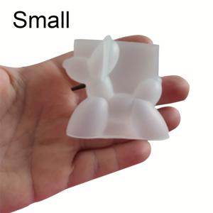 TEMU DIY 3D 풍선 강아지 실리콘 몰드, 에폭시 수지 & 석고 공예용 - 수제 동물 장식 주조 키트