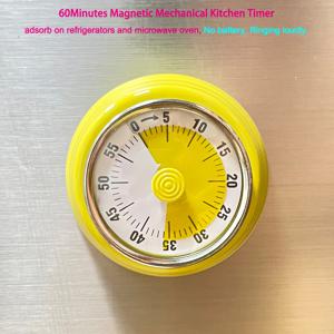 TEMU 고강도 냉간 압연 강철 60분 자석식 주방 타이머, 냉장고/전자레인지 부착, 배터리 불필요, 큰 소리 알람, 스테인리스 내구성 내구성. 1개/2개/4개 세트 베이킹 타이머/요리 타이머