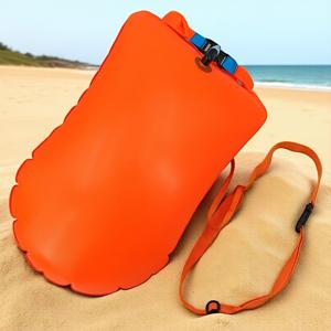 TEMU 대형 에어백 수영용 고품질 백, 성인 야외 부력 장비, 익수 방지 보관 안전 에어백, 내구성 강한 두꺼운 PVC, 간편 충전, 수상 활동에 안전, 28L