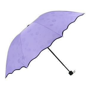 TEMU 비를 맞아야 꽃이피는 3단벚꽃우산 UPF 50+ 자외선 99%차단 초경량 암막 우산 양산