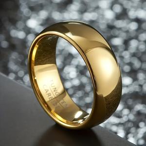 TEMU 일상적인 착용을 위한 고급하고 심플한 스타일의 손가락 반지 골드 컬러 와이드 밴드 링 보석 장식