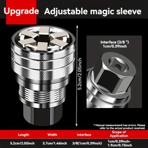 TEMU 표준 메트릭 10-19Mm, 3/8