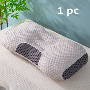 TEMU 1개 쿨링 빈 스파 목베개, 목과 척추 지지 기능, 마사지 코어, 통기성 흡습 베개, 거실 & 침실용 홈 데코|목베개