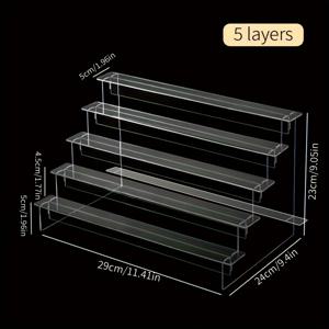 TEMU 1개 플라스틱 카드 슬롯 설치 디스플레이 보관 랙, 종이컵 케이크 디저트 스시 팔찌 반지 디스플레이 보관 랙, 향수 보석 보관 랙, 안경 보관 디스플레이 랙, 데스크탑 피규어 미스터리 박스 인형 다육이 녹색 식물 사다리 선반, 여행용 액세서리; 여행 필수품; 여행용으로 적합|향수