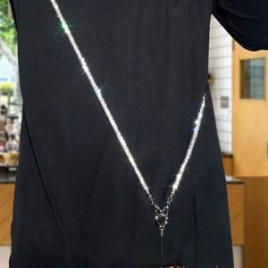 TEMU 여성을 위한 럭셔리 라인 스톤 크로스 바디 스트랩, 풀 장식 핸드폰 체인, 패셔너블 숄더 백 체인, 휴대폰을 위한 고급 액세서리|핸드폰스트랩