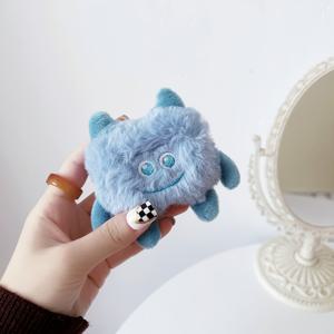 TEMU 3D 플러시 빅 아이 헤드폰 케이스, 애플 에어팟 1/2/에어팟 프로/에어팟 프로 2/에어팟 3/에어팟 4용, 가을/겨울 및 휴일용 소프트 보호 커버|헤드폰