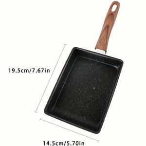 TEMU 일본식 비스킷 캐스트 아이언 스키틀, 나무 손잡이 - 오믈렛, 스테이크, 버거 및 샌드위치에 완벽 | 청소가 쉬움, 공간 절약형 주방용품, 가정 및 레스토랑 주방용품, 에르고노믹 손잡이 디자인, 내구성 있는 주방용품
