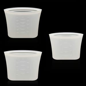 TEMU 재사용 가능한 100% 실리콘 식품 보관 가방, 샌드위치 스낵 가방 새로운 세대 스탠드 업 지퍼 컨테이너, 수프 및 남은 음식용, 플라스틱 및 전자레인지|냉동고|전자레인지