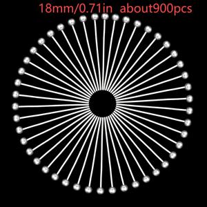 TEMU 900개 18mm 빈티지 합금 원형 헤드 핀, 골드/실버 톤, tarnish되지 않음, DIY 보석 만들기 용품, 팔찌, 목걸이, 귀걸이, 고전적인 스타일 헤어핀 액세서리