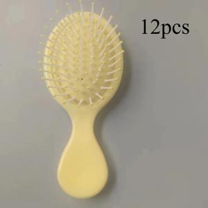 TEMU 12개 맥카롱 컬러 쿠션 브러쉬 | 에어백 헤어 케어 마사지 빗, 안티 정전기 헤어 스타일링 브러쉬