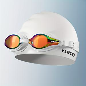 TEMU HD 전기도금 수영 고글, 방수 및 안개방지 기능, 소형 프레임 디자인 레이싱 고글, 새해 선물, 발렌타인데이 선물