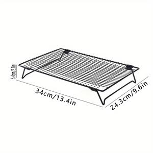 TEMU 접이식 논스틱 주철 베이킹 그물 & 쿨링 랙 - 오븐, 스토브탑, 카운터탑용 공간 절약형 디자인 - 크리스마스 쿠키, 케이크, 빵을 위한 안전한 휴일 베이킹 도구