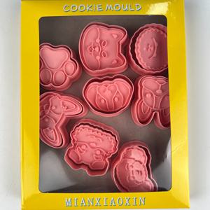 TEMU 개용 비스킷 커터, 3D 강아지 스탬프, 컵케이크 팬케이크 애플 파이 페이스트리 비스킷 몰드, 개 파티 장식용 비스킷 베이킹 몰드