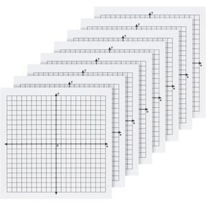 TEMU 그래프 스티키 노트, 8팩, 3x3인치, 그래프 종이 스티키 노트, 그리드 스티키 노트, 사무실 학교 수학 용품용 좌표 평면 스티키 노트