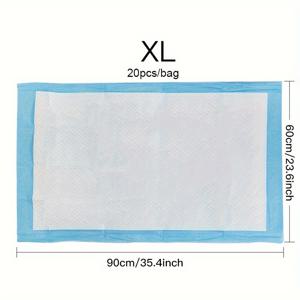 TEMU 20/40/50/100개 슈퍼 흡수성 개와 고양이 일회용 기저귀, 두꺼운 방취 강아지 애완동물 소변 패드 화장실 훈련용