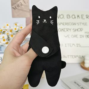 TEMU 여기여기 귀여운 만화 고양이 캔버스 동전 지갑 - 소녀용 가벼운 미니 지갑, 주황색 고양이 디자인, 내구성과 스타일리시한 액세서리, 일상적인 사용을 위한 지갑