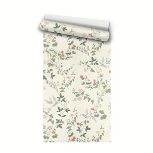 TEMU 밝은 색상의 식물 꽃 잎 무늬 자체 접착 벽지 - 방수 및 탈착 가능! 홈 데코 가구 리모델링에 완벽함 - 베드룸, 거실, 서랍 내부용으로 쉽게 잘라 붙일 수 있음 - 깨끗하고 신선한 룩을 위한 매끄러운 설치