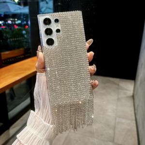 TEMU 삼성 S25/S25 플러스/S25 울트라/S24/S24 플러스/S24 울트라/S23/S23 플러스/S23 울트라/S22/S22 플러스/S22 울트라와 호환되는 화려한 태슬 폰 케이스, 세련되고 고급적인 폰 프로텍터입니다.