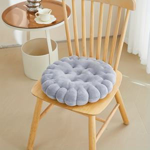 TEMU 1개 부드럽고 포근한 쿠키 모양 명상 매트 - 파스텔 컬러의 플러시 밀크 플리스 바닥 쿠션 (핑크, 옐로우, 그린, 블루, 그레이) - 요가, 홈 데코, 사계절용 완벽한 코지 홈 장식 | 미끄럼 방지 쿠션