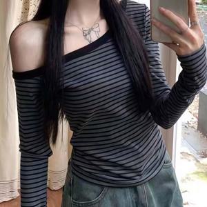 TEMU 원피스 여성용 우아한 패션 오프숄더 긴팔 탑 - 캐주얼 엘레강스, 섹시한 캐주얼 웨어, 디자인, 허리 슬림, 여름 신상, 세탁기 사용 가능, 우아한 파티, 해변 나들이, 커플 데이트에 적합|여름원피스|여성원피스|인견원피스