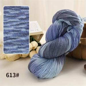 TEMU 니트 및 크로셰 프로젝트용 200g 무지개 그라데이션 울-폴리에스터 혼방 실 - 650미터(2,133피트), 스카프, 모자, 담요, 양말, 장갑 및 백팩을 위한 부드러운 공예실 | 생동감 있는 색상의 소프트 원사