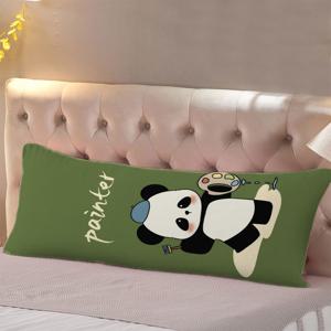 TEMU 1개 엑스트라 롱 풀 바디 지원 베개 - 엑스트라 와이드 20x54인치 (50x137cm) - 등, 배, 옆으로 자는 사람들을 위한 튼튼한 침구 - 지퍼 잠금, 세탁기 사용 가능 - 가정, 병원, 여행에 적합 - 현대적인 디자인, 모던한 장식, 쿠션커버, 쿠션 커버