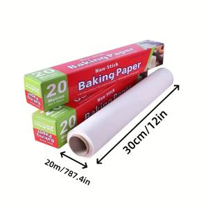 TEMU 내열성 논스틱 베이킹 롤 페이퍼, 일회용 베이킹 트레이, 식품 등급 베이킹 오일 페이퍼 - 길이(5m/10m/20m), 부활절, 아버지의 날, 어머니의 날, 크리스마스, 할로윈 축하용 주방 도구, 크리스마스에 가장 적합