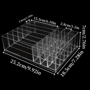 TEMU 1pc 투명 아크릴 립스틱 정리함 - 조절 가능한 아이섀도 팔레트 및 향수 홀더, 다기능 화장품 보관 쿠션, 메이크업 반려용 디스플레이, 침실, 욕실, 연구실, 사무실, 메이크업 브러시 및 액세서리, 메이크업 브러시 및 펜에 이상적|향수