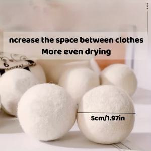 TEMU 20개 천연 패브릭 소프트너 볼 - 재사용 가능한 건조기 볼, 섬세한 옷을 건조기에서 부드럽게, 섬세한 옷에 부드럽게, 안전한 제품, 섬세한 케어, 섬세한 케어 볼, 욕조용 바스
