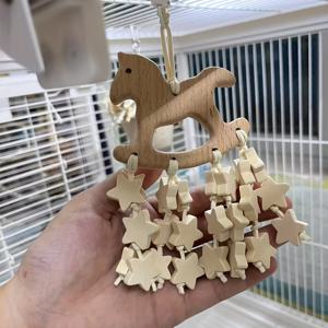 TEMU 1개 재활용 목재 미니 트로이 스타어 앵무새, 햄스터, 토끼용 씹기 장난감 - 금속 체인이 달린 컬러풀한 별 모양 매달리는 새 장난감, 소형 애완동물 상호작용 씹기 & 놀이 장식품, 앙무새 장난감, 유쾌한 펫 액세서리