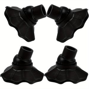 TEMU 캠핑 스툴 다리 커버 4개 - 내구성 있는 플라스틱 미끄럼 방지 의자 발 보호대, 미끄럼 방지 그립 포함, 4가지 사이즈 (13-16mm), 낚시 의자, 접이식 의자, 아웃도어 장비 액세서리, 접이식 의자 액세서리, 안전한 착용감,보호 캡,강화된 그립,날씨에 강한 소재