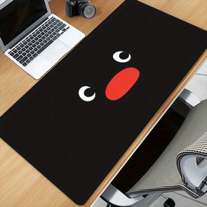 TEMU 1개 귀여운 펭귄 패턴 마우스 패드 - 대형 고무 데스크 매트, 게이밍 및 오피스용, 내구성 있는 스티치 가장자리, 매끄러운 표면, PC 사용자 및 게이머를 위한 완벽한 선물, 사랑스러운 테이블탑 데코, 워크스테이션 설정,컴퓨터 액세서리,재미있는 작업 공간,장난기 넘치는 디자인,미끄럼 방지 베이스,고품질 스티칭,기술 애호가|컴퓨터책상