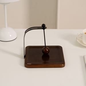 TEMU 우아한 솔리드 우드 냅킨 홀더 - 스페셜리티 스타일, 핸드메이드 테이블탑 정리함 (다이닝룸, 침대 옆, 거실용) | 공간 절약형 선물 아이디어, 디자인, 천연 목재 마감