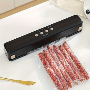 TEMU 식품 보존을 위한 USB 전원 공기 압축기 - 건식 및 습식 식품 보존을 위한 조절 가능한 설정, 투명한 용기 및 휴대용 디자인, 신선함 보존, 식품 보관, 세련된 가전제품, 내구성 있는 구조|진공밀폐용기|트라이탄밀폐용기