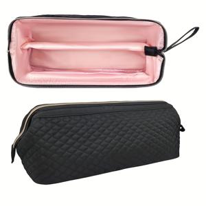 TEMU 헤어 도구 여행 수납 메이크업 가방, 휴대용 헤어 드라이어 보관 가방, 헤어 드라이어, 컬링 아이언, 액세서리 정리함, 헤어 키트 가방, 컬링 아이언 여행용 화장품 케이스