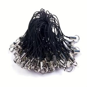 TEMU 52개 컬러풀 더블 링 키체인 액세서리, DIY 듀얼 루프 폰 스트랩 펜던트, 다양한 후크 조합 가능한 짧은 코드 모바일 장식