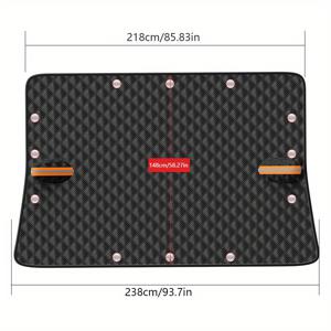 TEMU 차량 윈드실드 커버, 눈방지 차양, 야외 겨울용 선샤이드, 세미커버 보호, 앞유리 우산|차량햇빛가리개|자동차햇빛가리개