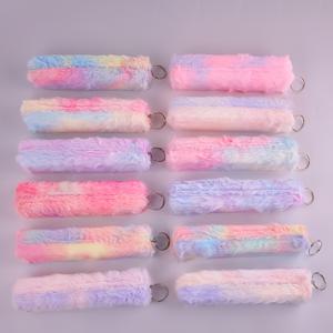 TEMU 12개 소프트 파스텔 연필 케이스 - 푹신한 모조 퍼 질감, 파스텔 색상 (핑크, 보라, 블루, 노랑, 그린) - 학교, 사무실, 여행용 정리함 - 학생 및 전문가를 위한 이상적인 개학, 할로윈, 크리스마스 선물, 귀여운 데스크 장식, 공부 액세서리, 내구성 있는 파우치, 문구류 홀더|책상|파우치|필통