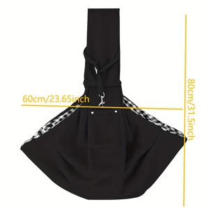 TEMU 조절 가능한 강아지 하네스 캐리어 스트랩 - 가벼운 조끼 스타일 아웃도어 하네스, 리드 부착 가능, 최대 10파운드 캐리어용 (3파운드 이상 강아지 적합) - 세척 쉬운 블랙 캐리어 액세서리