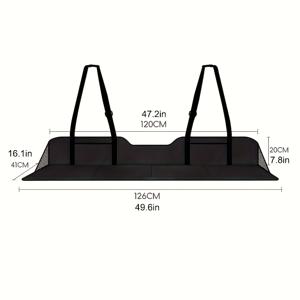TEMU 캔버스 소재의 차량 캠핑 후방 확장 보드. 채우기용으로 설계되었으며, 조절 가능한 스트랩이 장착되어 캠핑 및 로드 트립에 적합합니다. 차량용 매트리스에 훌륭한 액세서리입니다.