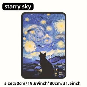 TEMU 고양이 스크래치 보드 펫 장난감 - 실내에서 발톱 갈기와 놀기에 적합한 고양이 스크래치 매트, 내구성 있는 다용도 고양이 스크래치 보드, 상호작용 가능한 고양이 클라이밍 매트, 자체 접착식 크리스마스 장식 할로윈