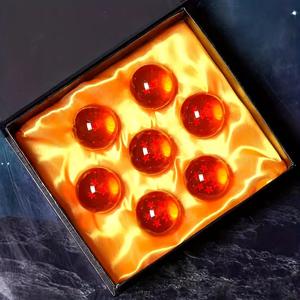 TEMU 7구 선물 상자 세트, 애니메이션孙悟空 피규어 (7개 볼 포함) - 홈 데코를 위한 창의적인 파티 용품, 크리스마스, 할로윈, 발렌타인데이에 적합 - 선물 상자 포함, 크리스마스, 새해