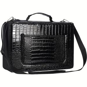 TEMU 대용량 연필 케이스 - 500개의 연필을 수용, 내구성이 뛰어난 폴리에스터 메쉬 디자인, 손잡이와 어깨끈이 있는 휴대용, 물색, 색칠, 연필펜, 중립적인 펜에 적합, 세련된 연필 케이스, 기능성 정리함