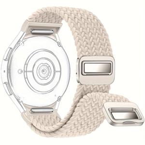 TEMU 삼성 7/6/5 프로/4 클래식용 20mm 브레이디드 솔로 루프 스트랩 (47mm 44mm 40mm) - 자석 클로저, 갭 없는 디자인, 조절 가능한 탄성 밴드 액세서리, 스마트워치 교체용 밴드, 시계 밴드,스포티한 디자인,내구성 있는 소재,고품질 밴드,피트니스 애호가,가제트 애호가