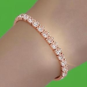 TEMU 여성용 조절 가능한 팔찌 - 4mm 테니스 스타일 주얼리, 고급 포장, 일상 및 파티용 액세서리, 생일/졸업/기념일 선물 - 내구성 있는 데일리 & 포멀 웨어 팔찌, 세련된 디자인, 우아한 공예, 패션 애호가를 위한 액세서리