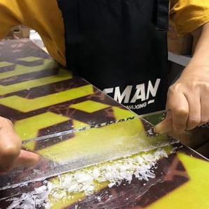 TEMU 1pc 스노우보드 유지보수 와이퍼, 더블 보드 왁싱 제거 도구, 왁스 스크레이퍼, 스노우보드 바닥 전문 스크레이퍼 - 스키를 더욱 매끄럽게 만드세요.