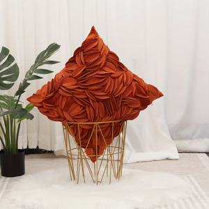 TEMU 1개 빈티지 리버서블 소파 베개 커버 - 기하학적 & 꽃 자수 디자인, 100% 폴리에스터 벨벳, 지퍼 클로저, 거실용 세탁 가능, 홈 오피스 장식 (혼합 색상), 러스틱 에스테틱 악센트, 고급 질감 원단, 수제 쿠션 케이스, 인테리어 디자이너용